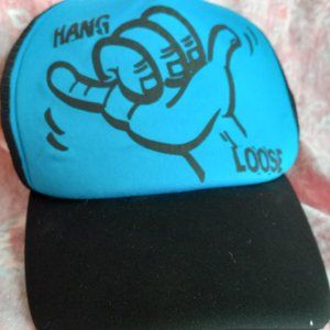 Vintage hang loose hawaii hat, trucker mesh , snapback , cap. Skate , su…